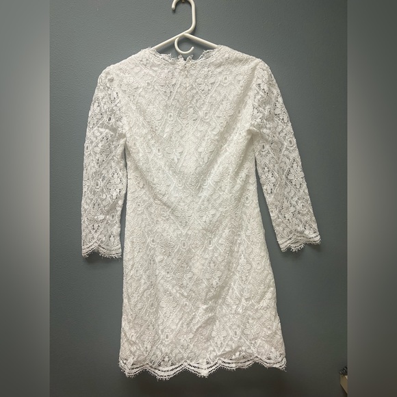 Lilly Pulitzer White Diamond Lace Meryl 3/4 Sleeves - Bridal, Resort, Engagement - Picture 10 of 14